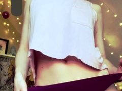 Blonde emo amateur solo masturbation