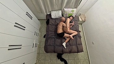Friends play-fight over the TV remote and end up having sex.