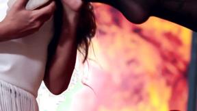 ”Foot Fetish Lesbian Stunner Riding GF's Face”