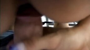 P-O-V blowjob teen rides hard meat