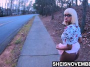Walking Then Fucked Missionary In Dirt In Public By Stepdad While Sheisnovember Legs Spread Apart