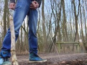 a horny piss to the ground