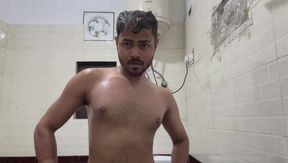 Hot chest in Morning Shower
