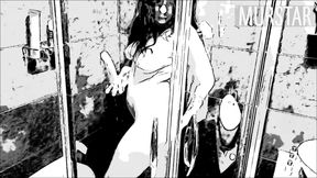 Cartoon || girl with dildo in shower...