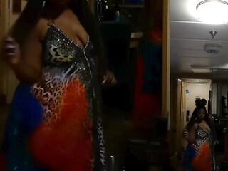 mother I'd like to fuck Ebony Curly Black big beautiful woman Disrobe Tease Large Butt Sextoy Thick Hips - Cami Creams Cruise Vids Part 1