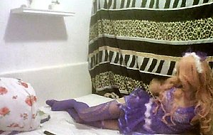 Sissy angela sweet teen playing whit vibrator