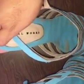 blue sandal cum