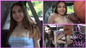 18 yo Teen Addy Tries Porn Part 1 - Minivan Audition