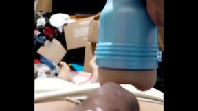 Popping out of the fleshlight. February 6, 2023.