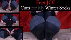 Feet JOI: Cum for My Winter Socks - wmv