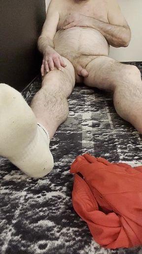 Coach Karl Feet White Socks and Bare Balls [5834]