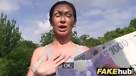 Public agent aussie Big Tits fucked outside