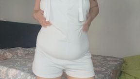 My stomach hurts because it's so swollen