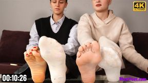 College Girls Smelly Socks - 4K MP4