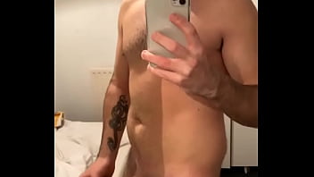 Pissed british lad wank no cum