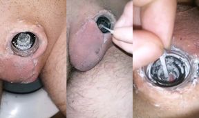 Torture Micropenis. Superglue, cigarette, CBT, BDSM,SPH