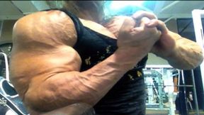Colette's Big Pecs and Big Clit
