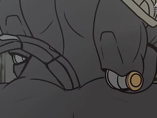 Reaper and Reinhardt animated overwatch