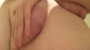 StonedSummer Big Belly Covered in White Chocolate Syrup