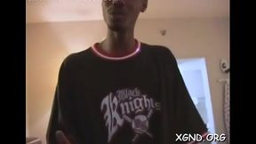 Magnificent sweetie Bamby with large natural tits does it way better