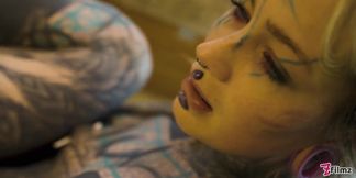 Tattooed Roadtrip Slut Takes Big Anal Dildo in Vintage Talbot Express