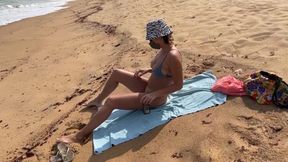 Walking and Sunbathing Naked on the Beach