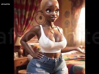 Hawt Afro Black Large Butt Large Breasts Village Maiden Enticed Banged Raw By Impressive Large Cock Prince