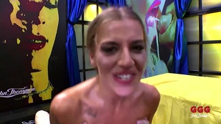 Perfect teen loves anal gangbang bukkake in GGG JT