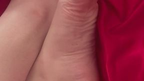 Foot Worship Satin Sheets