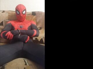 homo spiderman solo spandex costume