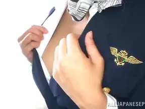 Sultry Oiled-Up Sex With Curvy Asian Stewardess Aboard Plane