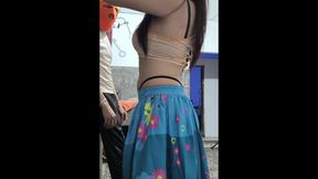 My gypsy stepsister is delicious and I masturbate my gigantic penis after seeing her