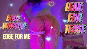 Virgin Leak for Tease - Ebony Goddess Stripper Body Worship ✨ Pt.2