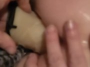 My STEP-MILF begged me to teach her how to GAPE!!!