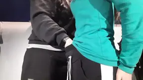 Random stranger seduced in train compartment during hot lesbian encounter