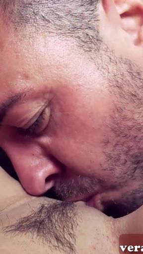 Key moment from "Car sex with a brunette German teen during public fuck date"