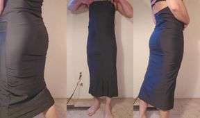 Tight Black Dress Bursting Over Fat Ass Choked Sloppy