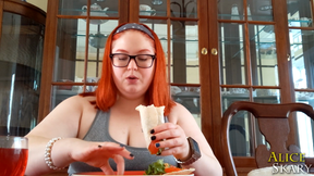 Mukbang - BBW Eating Leftover Tacos
