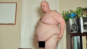 Fat Guy Andy Shows Off His Sexy Belly and Naked Body in 3 Video Combo *WMV*