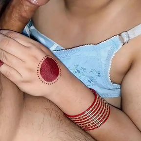 Desi Indian wife having romantic hardcore sex with husband.