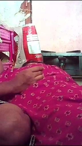 Powerful moment from &quot;Indian village house wife natural tits boobs pressing&quot;