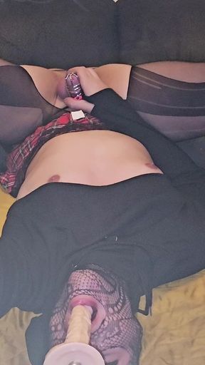 Crossdresser Sissy Slave Face Fuck Piss and Cum