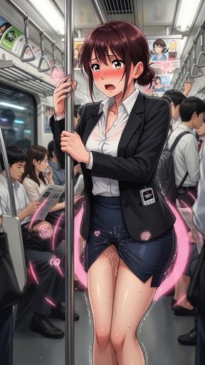 Beautiful women panting with vibrators anime