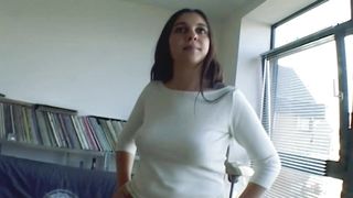 German girl with a sexy looking body loves masturbating and riding a hard cock