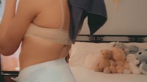 a day with a diaper doll