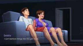 Landlady Catches Student Jerking Off, Then Rubs His Huge Cock - summertime saga gameplay part 2