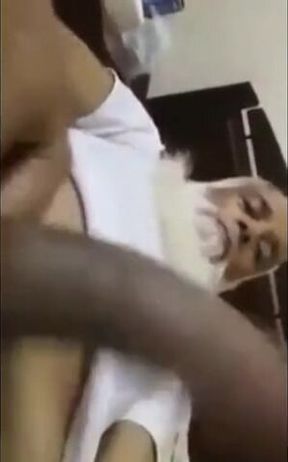 old Arab playing with her dick