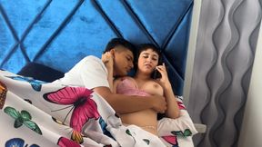 While My Sexy Horny Stepsister Talks on Call with Her Boyfriend I Detonate Her Tight and Rich Ass with My Huge Cock Until She Ma