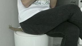 Sitting on a little man and stepping on him for a long time in sneakers MP4 HD 720p