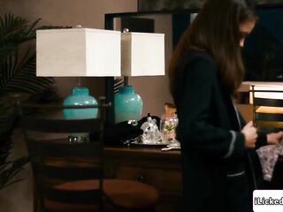 mother I'd like to fuck Kiki Daire kissed her stepdaughter Selena Love after seeing her stripped.The brunette hair teen desires greater amount,this babe's licking her stepmom previous to facesitting.
